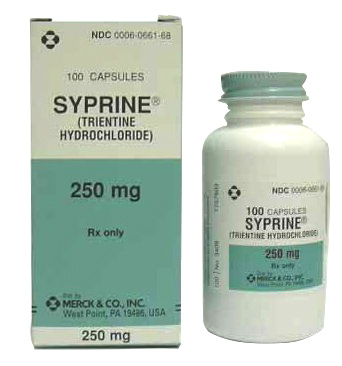 دواء سيبرين لعلاج مرض ويلسون و تراكم النحاس في الكبد والدماغ Syprine