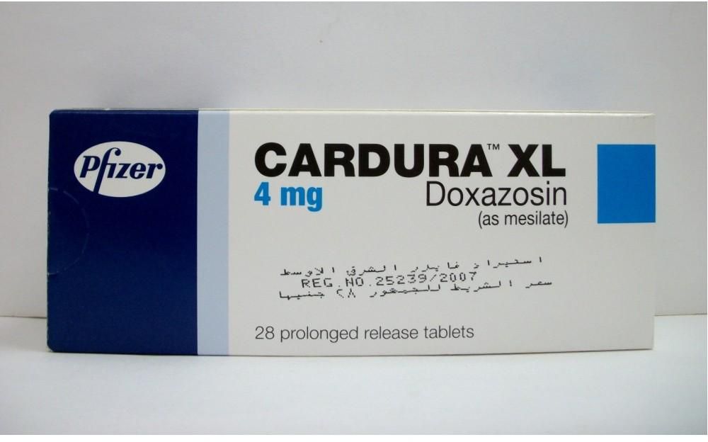 اقراص كارديورا اكس ال لعلاج تضخم البروستاتا وارتفاع ضغط الدم Cardura XL