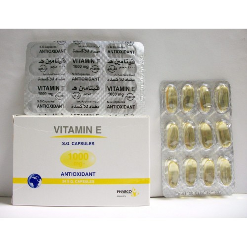 كبسولات فيتامين هـ مضاد للأكسدة لتحسين وظائف و حيوية خلايا الجسم VITAMIN E
