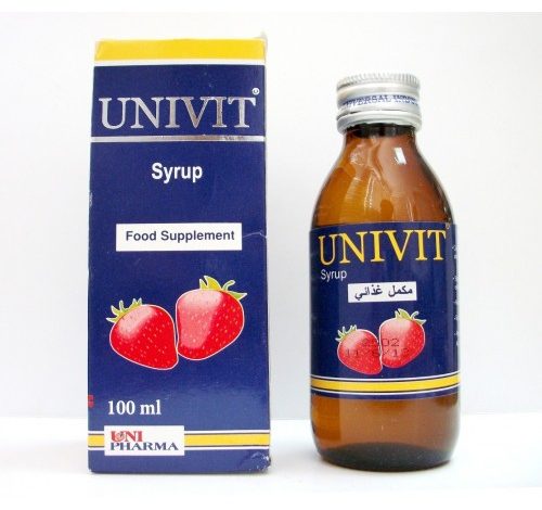 يونيفيت شراب مكمل غذائي ومقوي عام للجسم وفاتح للشهية Univit