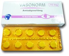 اقراص فازونورم لعلاج الضغط المرتفع و الذبحة الصدرية VASONORM