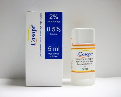 قطرة عين كوسوبت Cosopt لعلاج ارتفاع ضغط العين بسبب الجلوكوما