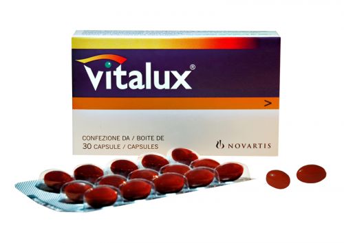 كبسولات فيتالوكس مكمل غذائي لعلاج مشاكل البصر المتعلقة بتقدم العمر Vita Lux