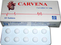 اقراص كارفينا Carvena لعلاج ارتفاع ضغط الدم وفشل القلب