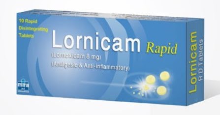 لورنيكام رابيد اقراص Lornicam Rapid لعلاج الام المفاصل والروماتيزم ومسكن عام