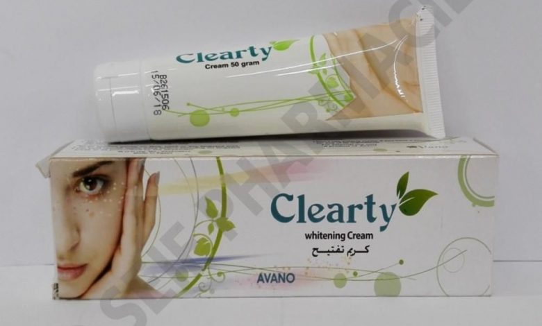 كريم كليرتي Clearty لتفتيح البشرة وازالة البقع والندبات واثار الحبوب