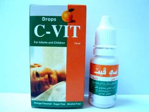 سي فيت قطرة مكمل غذائي لعلاج نقص فيتامين ج عند الاطفال C-Vit