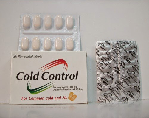 كولد كنترول Control Cold اقراص لعلاج نزلات البرد والانفلونزا