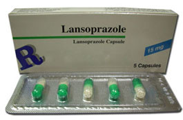 كبسولات لانسوبرازول لعلاج حموضة المعدة وارتجاع المرئ Lansoprazole