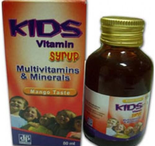 كيدز فيتامين شراب مكمل غذائي غني بالفيتامينات للاطفال kids vitamin