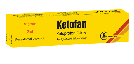 كيتوفان Ketofan جيل موضعي لعلاج التهابات وتورمات المفاصل