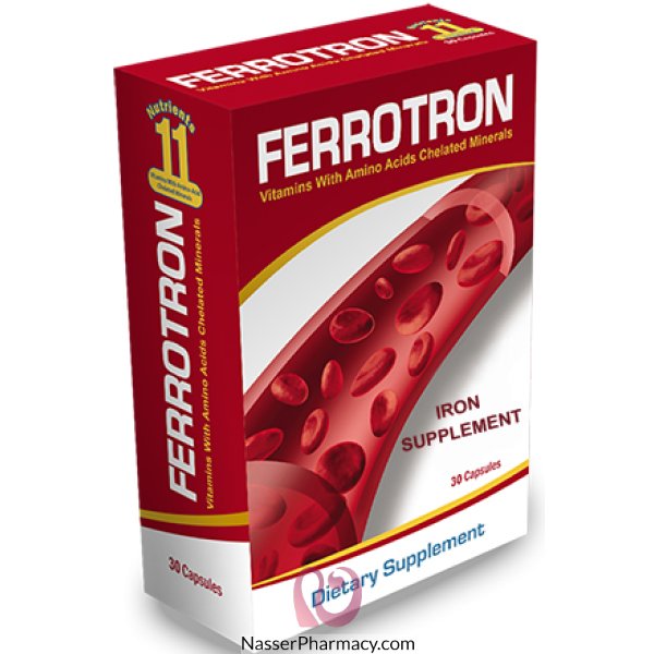 كبسولات فيروترون مكمل غذائى لتعويض نقص الحديد و بعض الفيتامينات FERROTRON