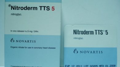 بلاستر نيتروديرم تي تي اس لصقة Nitroderm TTS للعلاج والوقاية من الذبحة الصدرية