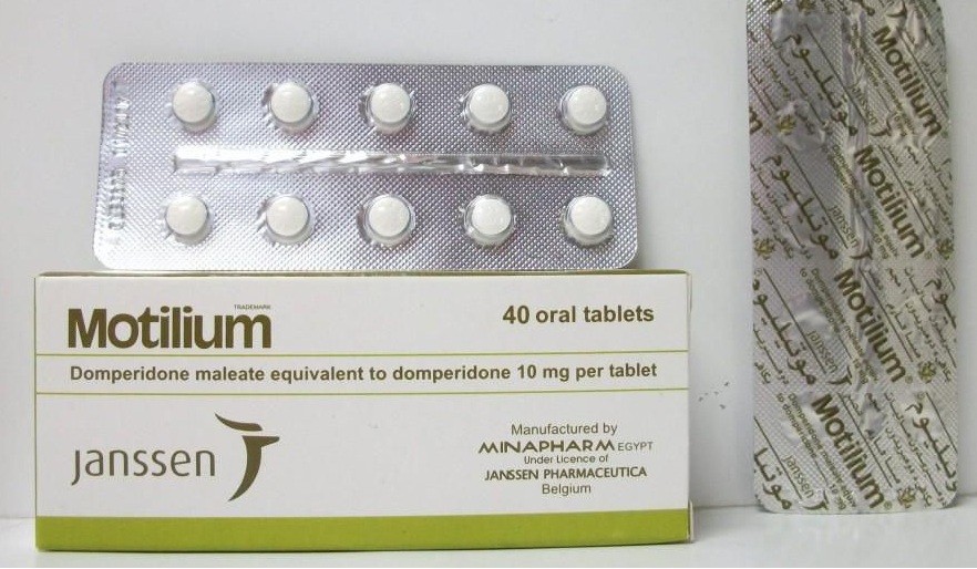 دواء موتيليوم MOTILIUM مضاد للغثيان والقئ وعلاج حالات عسر الهضم والتهاب المعدة