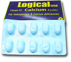 اقراص لوجيكال logical لعلاج هشاشة العظام ونقص الكالسيوم في الجسم