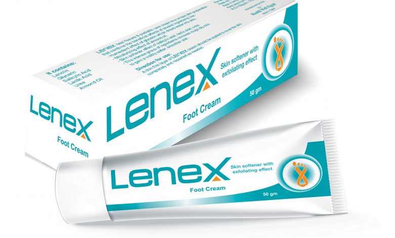 كريم لينيكس Lenex للقدمين للتخلص من تشققات الكعبين وترطيب الجلد