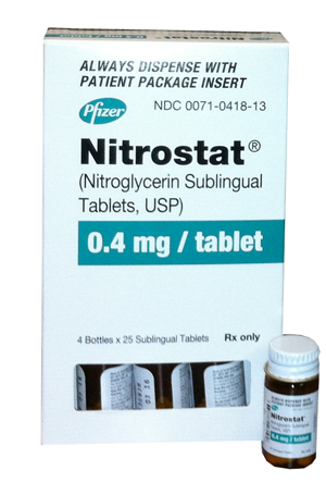 نيتروستات اقراص Nitrostat لعلاج الذبحة الصدرية وارتفاع ضغط الدم