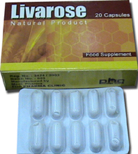 كبسولات ليفاروس livarose لعلاج امراض الكبد والتهاب الكبد الوبائي