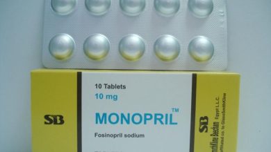 مونوبريل اقراص Monopril لعلاج ارتفاع ضغط الدم وقصور القلب