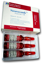 نيوروكومب Neurocomb امبولات لعلاج التهاب الاعصاب ونقص فيتامين ب وفقر الدم