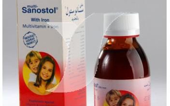 شراب ملتي سانوستول بالحديد مكمل غذائي Multi- Sanostol with iron