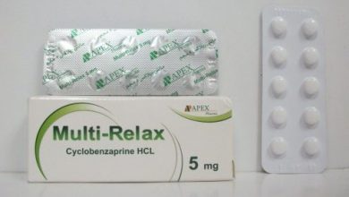 اقراص مالتي ريلاكس Multi-relax باسط للعضلات لعلاج تشنجات وتقلصات العضلات