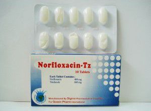 اقراص نورفلوكساسين تي زد لعلاج التهابات المسالك البولية والتناسلية Norfloxacin-Tz