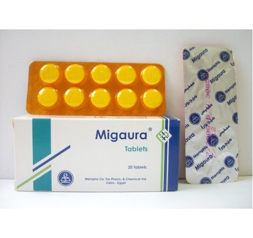 دواء ميجورا Migaura اقراص لعلاج اعراض الصداع النصفي