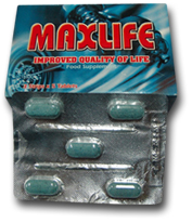 اقراص ماكس لايف MAXLIFE مكمل غذائي لتحسين وظائف الجسم