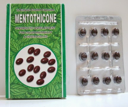 كبسولات منتوثيكون Montothicone لعلاج تقلصات وانتفاخات المعدة