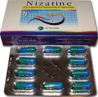 كبسولات نيزاتين NIZATINE لعلاج حموضة المعدة وارتجاع المرئ وقرحة المعدة