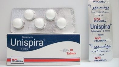 يونسبيرا اقراص Unispira مضاد حيوي واسع المجال مضاد للبكتيريا