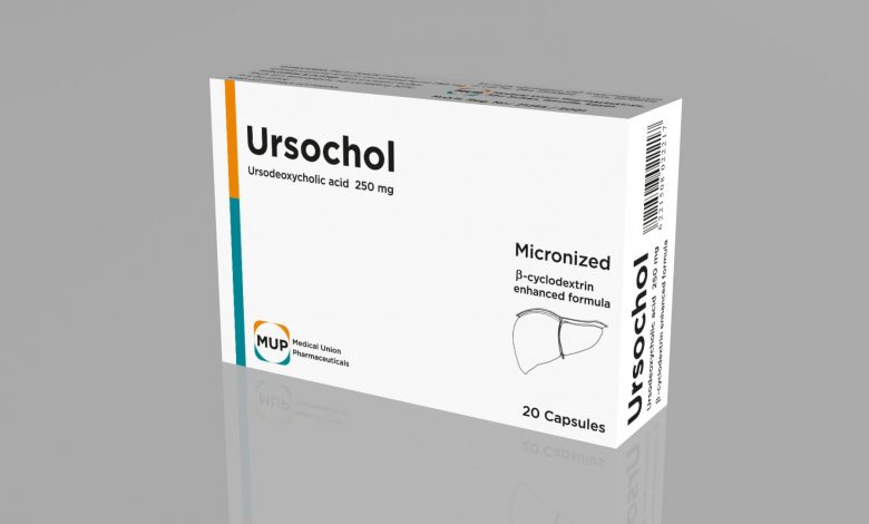 كبسولات اورسوكول Ursochol لعلاج التشمع الصفراوي و مذيب لحصى المرارة