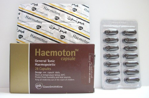 كبسولات هيموتون Haemoton مقوي عام للجسم ولعلاج الانيميا وفقر الدم