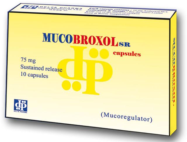 كبسولات ميوكوبروكسول إس آر مذيب للبلغم ومهدئ للكحة MUCOBROXOL SR