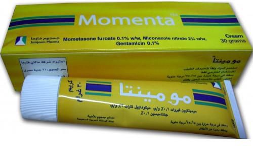 مضاد لفطريات و التهابات الجلد كريم مومينتا Momenta سريع الامتصاص