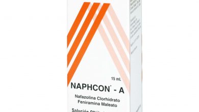 قطرة عين نافكون أ معقم للعين لعلاج الحساسية والاحتقان بالعين Naphcon-A