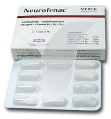 كبسولات نيوروفيناك مضاد للالتهابات ومسكن للآلام ومقوي للاعصاب Neurofenac