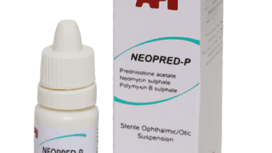 قطرة عين نيوبريد ب للقضاء علي التهابات العين وعدوي العين البكترية Neopred-p