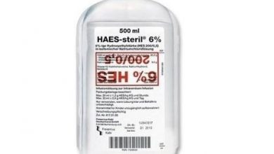 محلول هايس HAES STERIL 6% المعقم للعلاج والوقاية من نقص حجم الدم