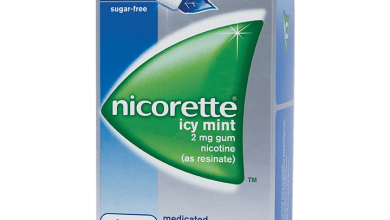 نيكوريت Nicorette علكة بديل للنيكوتين للاقلاع عن التدخين