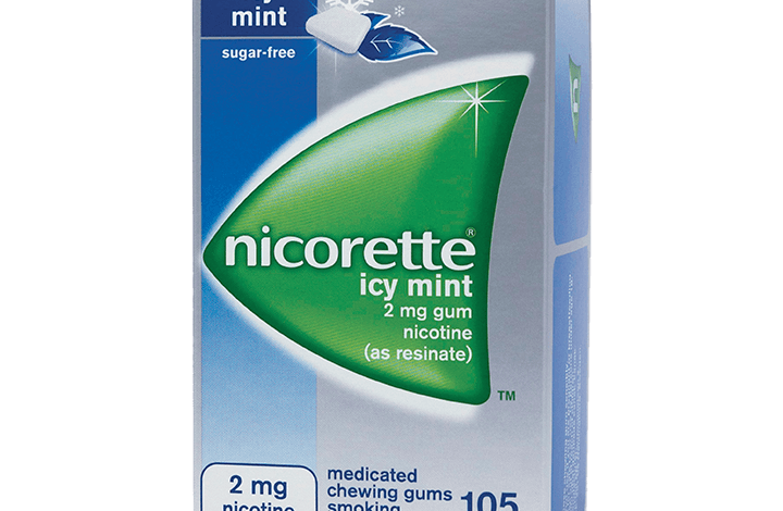 نيكوريت Nicorette علكة بديل للنيكوتين للاقلاع عن التدخين