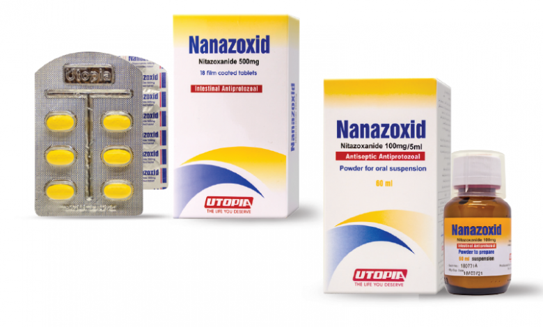 نانازوكسيد Nanazoxid دواء مطهر معوي لعلاج جرثومة المعدة والعدوي البكتيرية