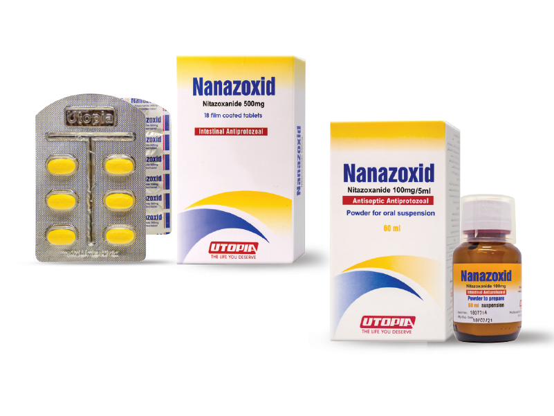 نانازوكسيد Nanazoxid دواء مطهر معوي لعلاج جرثومة المعدة والعدوي البكتيرية
