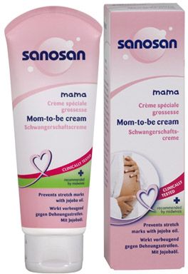 كريم سانوسان لمنع علامات تمدد الجلد والتشققات أثناء الحمل Sanosan