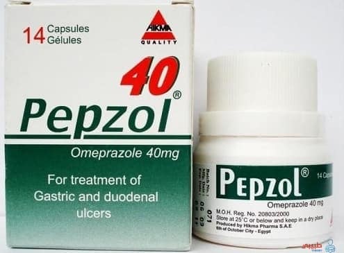 كبسولات بيبزول Pepzol لعلاج حموضه و قرحه المعده و دواعى استخدامها