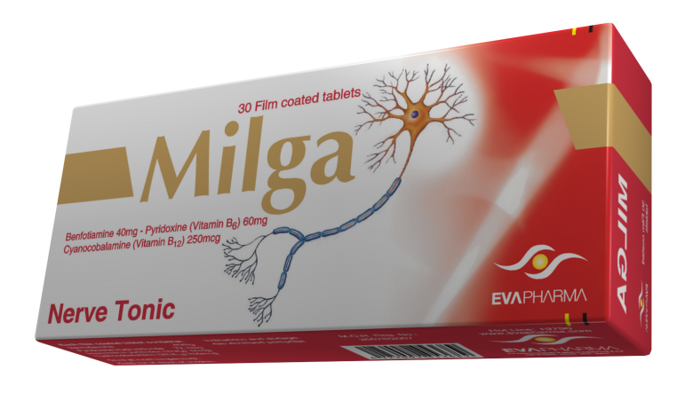 افضل مقوي للاعصاب اقراص ميلجا Milga لعلاج التهاب الاعصاب وتقويتها