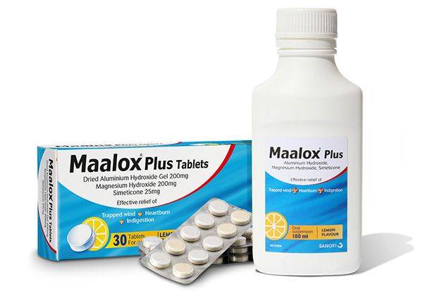 دواء مالوكس Maalox التابع الى ادويه مضاده لحموضه المعده و ارتجاع المرئ