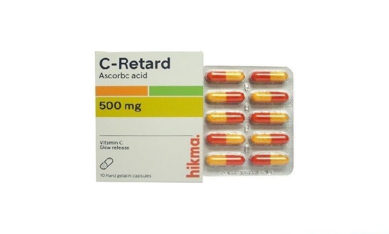 افضل دواء فيتامين سي كبسولات سي ريتارد لتقوية المناعة وعلاج نزلات البرد C-Retard