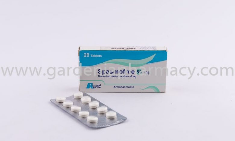دواء سبازموفرى Spasmofree مضاد للتقلصات لالام وتقلصات المغص والدورة الشهرية
